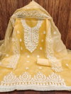 Ds Designer Suit Organza Silk Non Catalog Dress Material Wholesale Price In Surat
